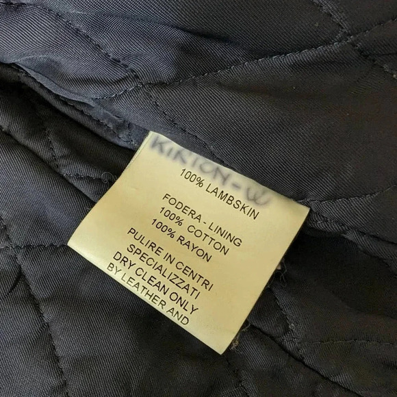 Burberry Brit Biker Jacket in Black Lambskin Leather Size 4 - Picture 12 of 16